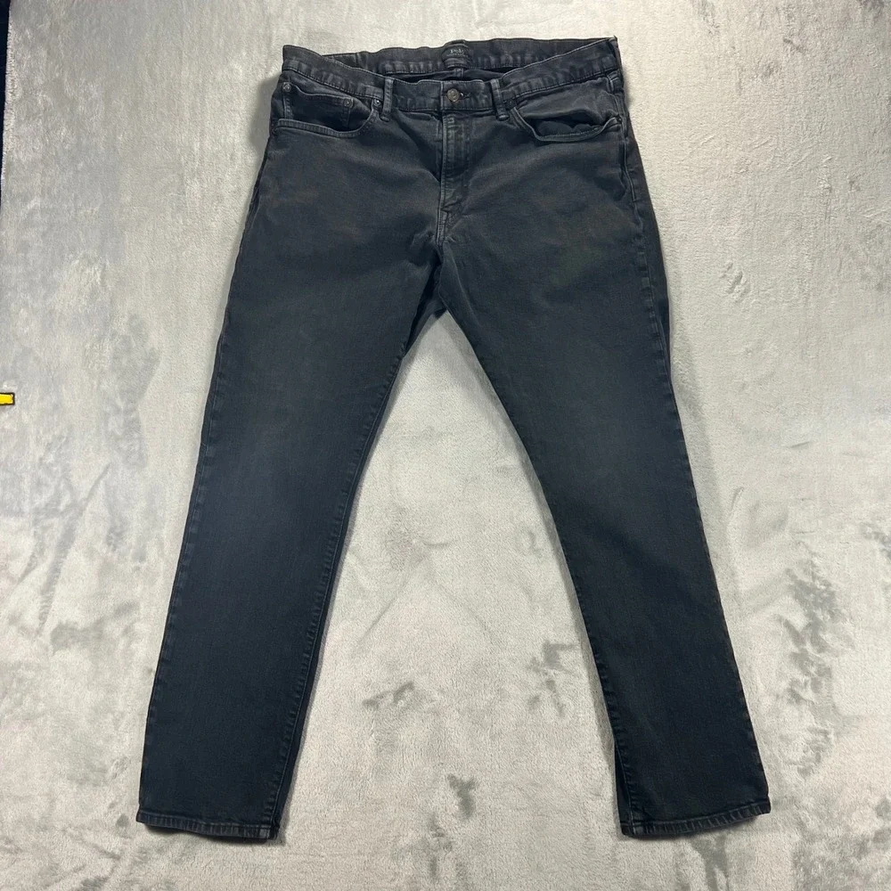 Polo Ralph Lauren Sullivan Slim Fit Jeans Mens 35x32 Black 2018‎ Denim Casual